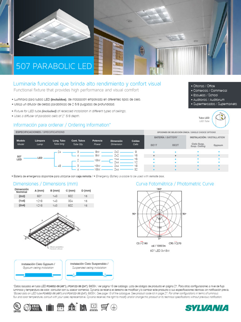 507 Parabolic LED | PDF