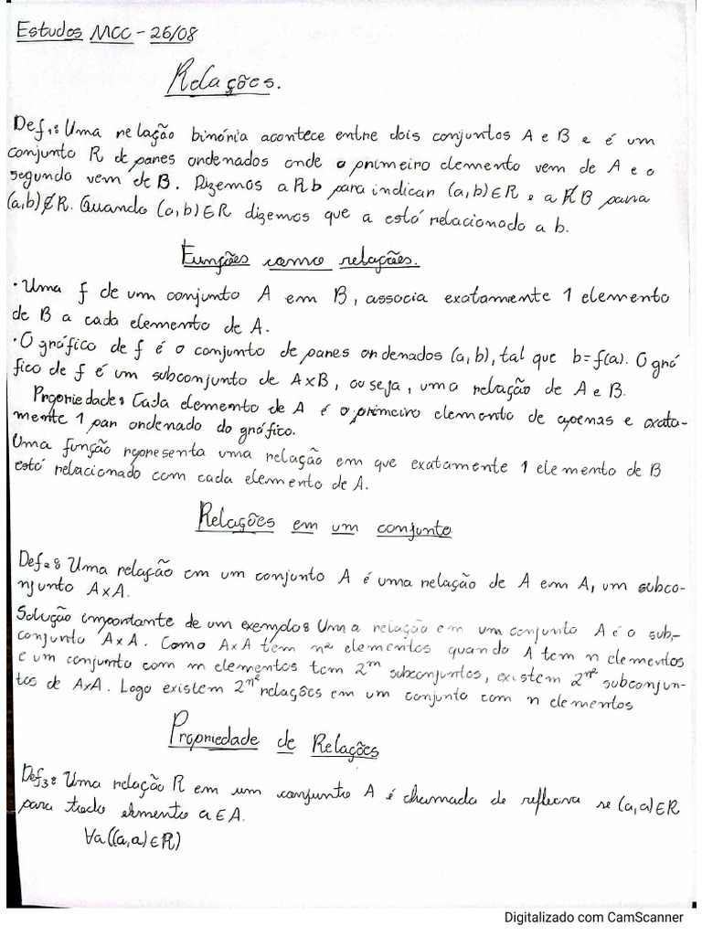 Notas de Aula MCC - 3 | PDF