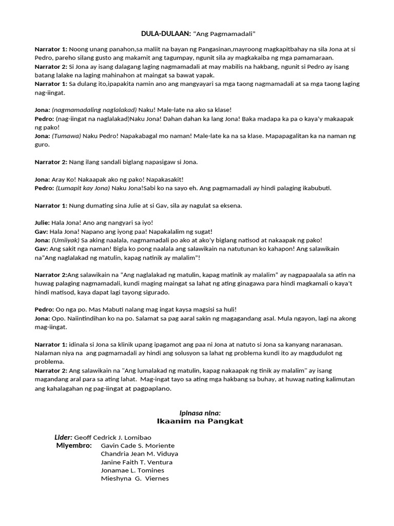 Dula Dulaan 2 | PDF