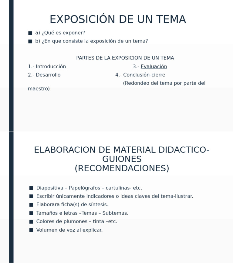 Exposición de Un Tema | PDF