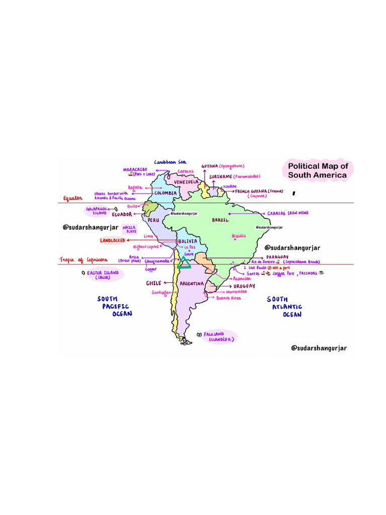 WORLD MAPPING LEC 1 by Sudarshan Gurjar Practise Sheet 1 | PDF