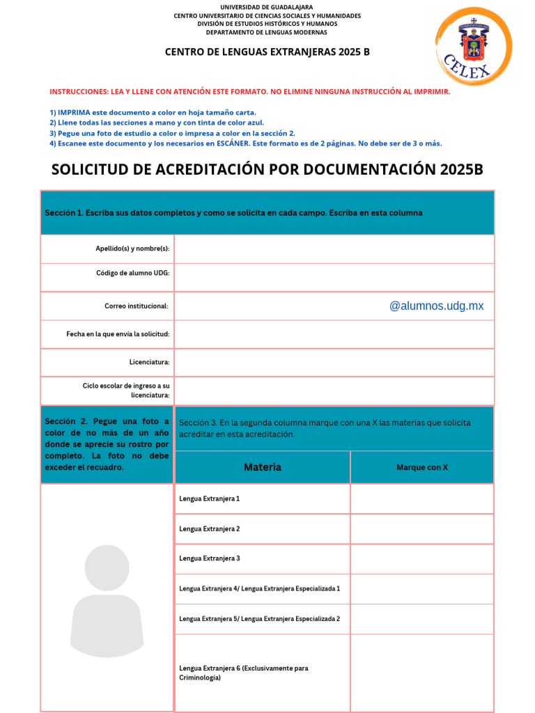Solicitud de Acreditación Por Documentación 2025B | PDF