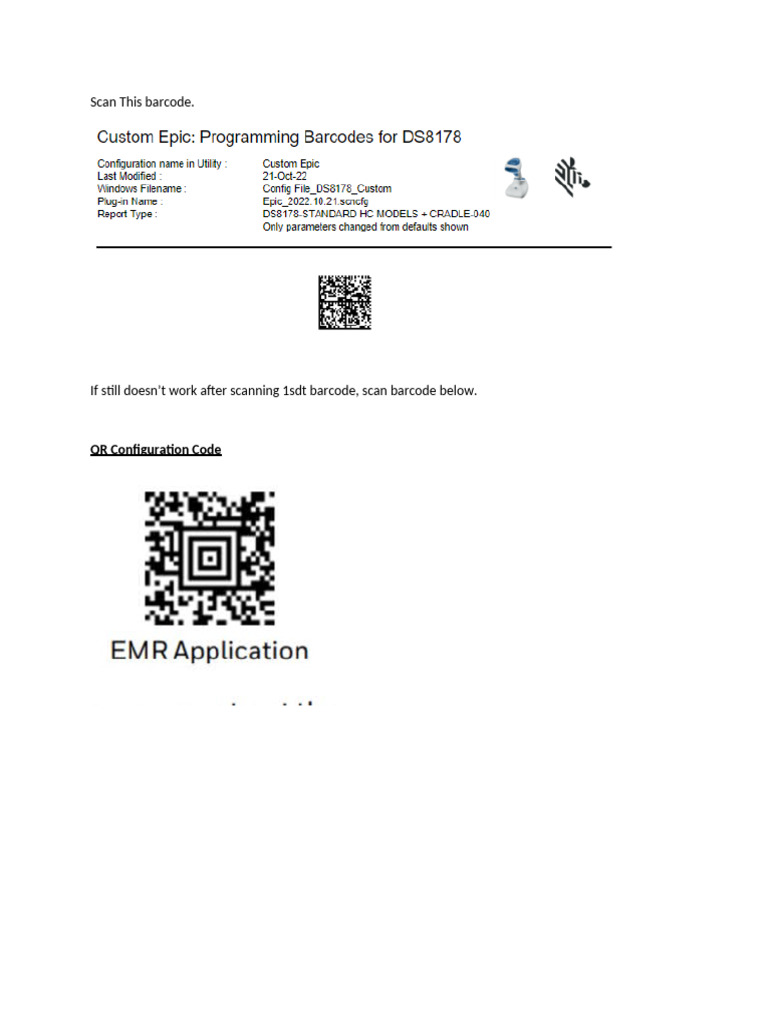 Barcode Calibration Steps Including Config Barcode | PDF