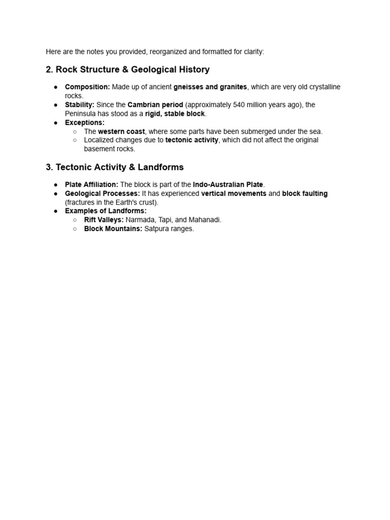 Rock Structure & Geological History - Made Up Of... | PDF