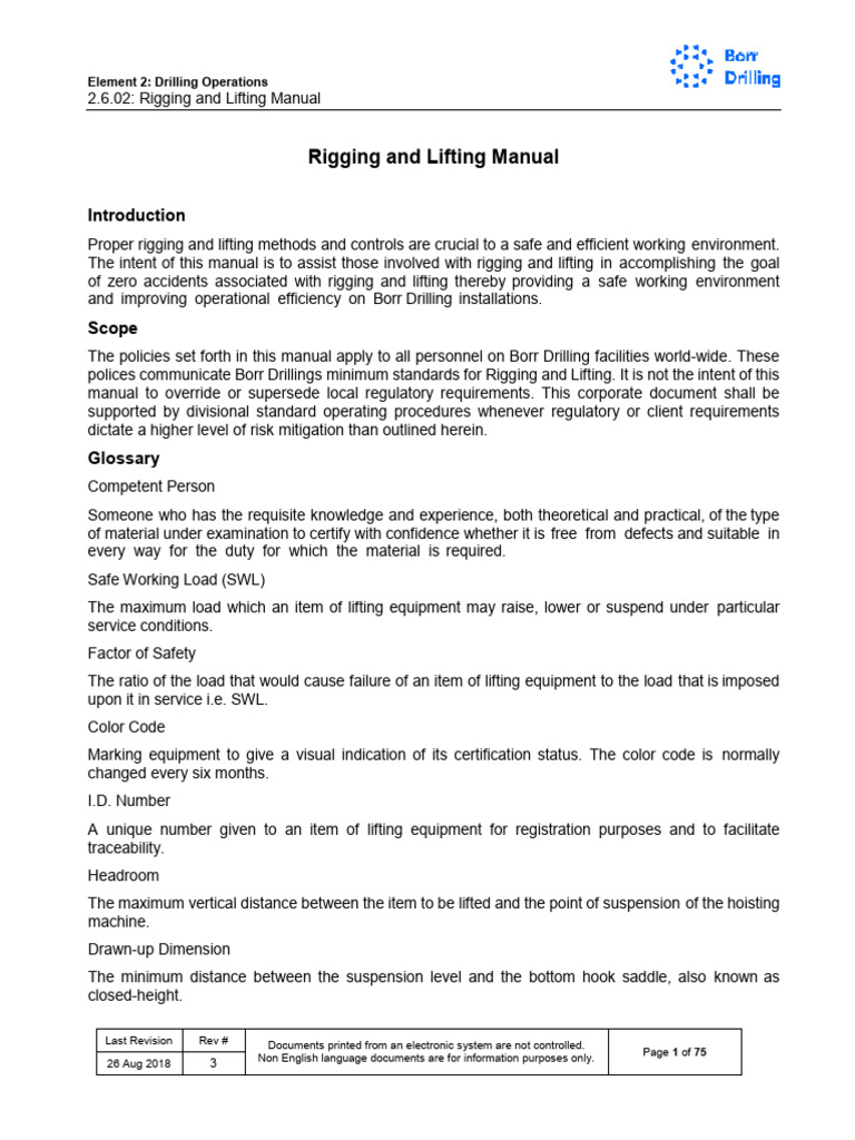 Rigging and Lifting Safety Manual | PDF | Crane (Machine) | Elevator