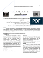 Phyto-Physico Chemical Evaluation of Leaves of Raphanus Sativus