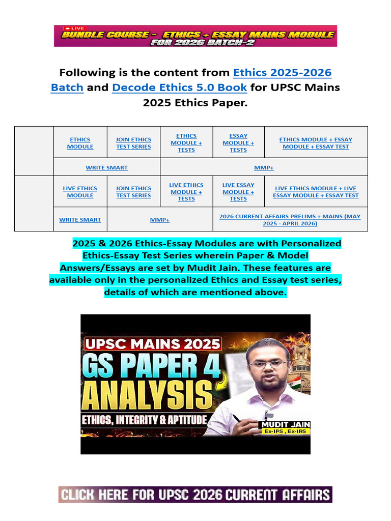 Upsc 2025 Ethics Sources Pdf Chess Theory Chess