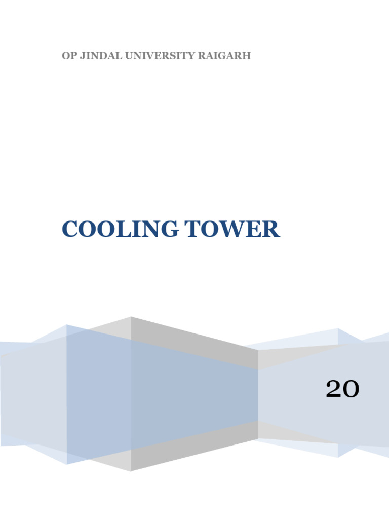 Cooling Tower Efficiency Experiment Guide | PDF | Water | Heat Transfer
