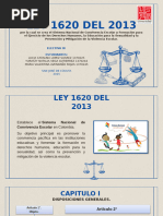 Ley 1620 de 2013: Convivencia Escolar | PDF | Educación de la primera ...