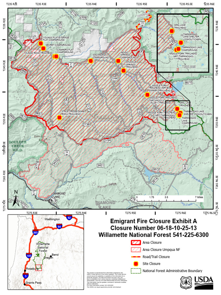 Emigrant Fire Closure Order Details | PDF | Habitat