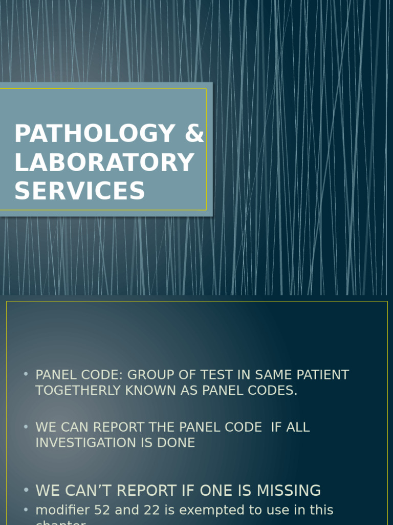 Pathology and Laboratory Services Guide | PDF | Pathology | Biopsy