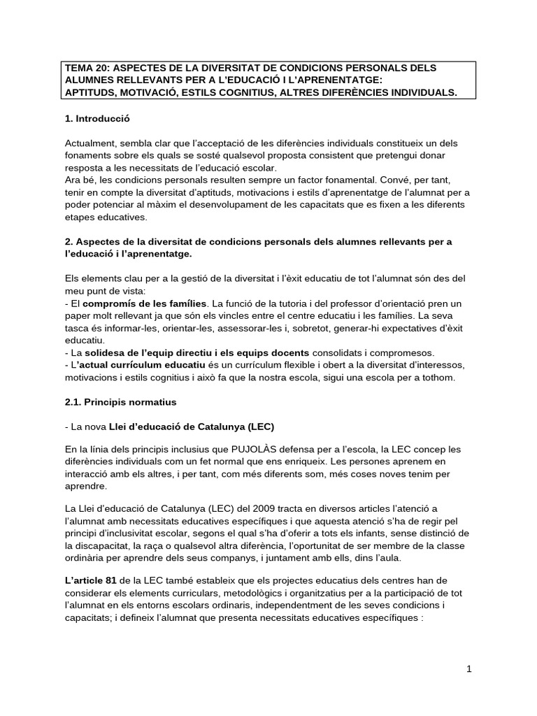 Tema 20 | PDF