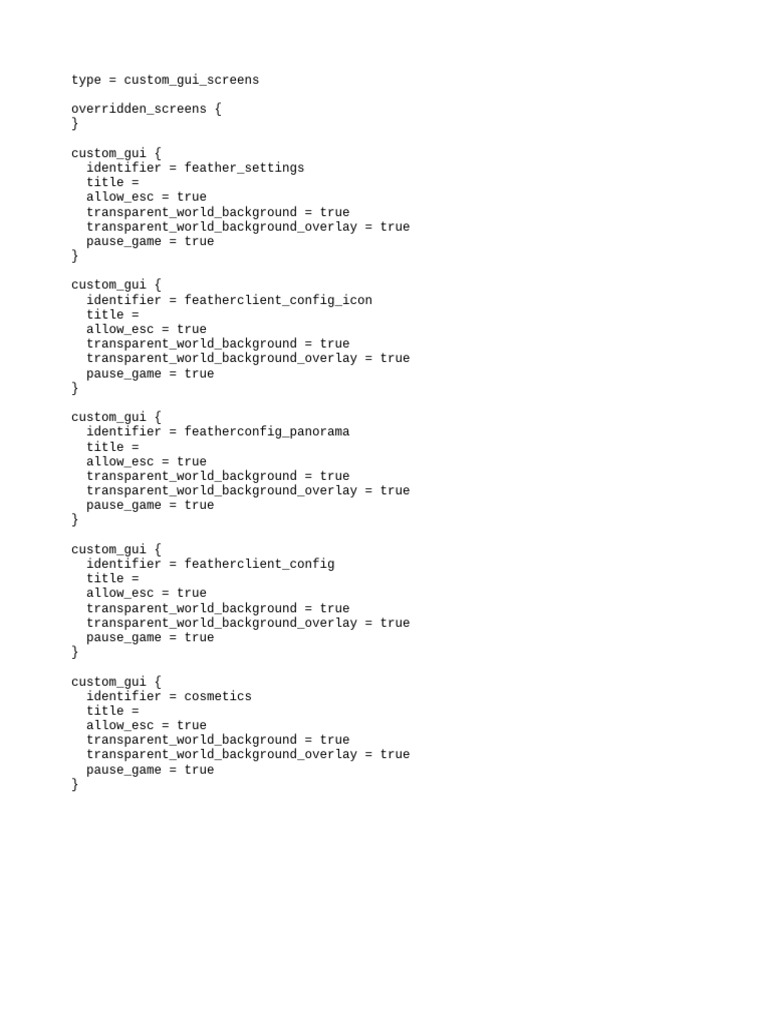 Custom GUI Screens Configuration Guide | PDF