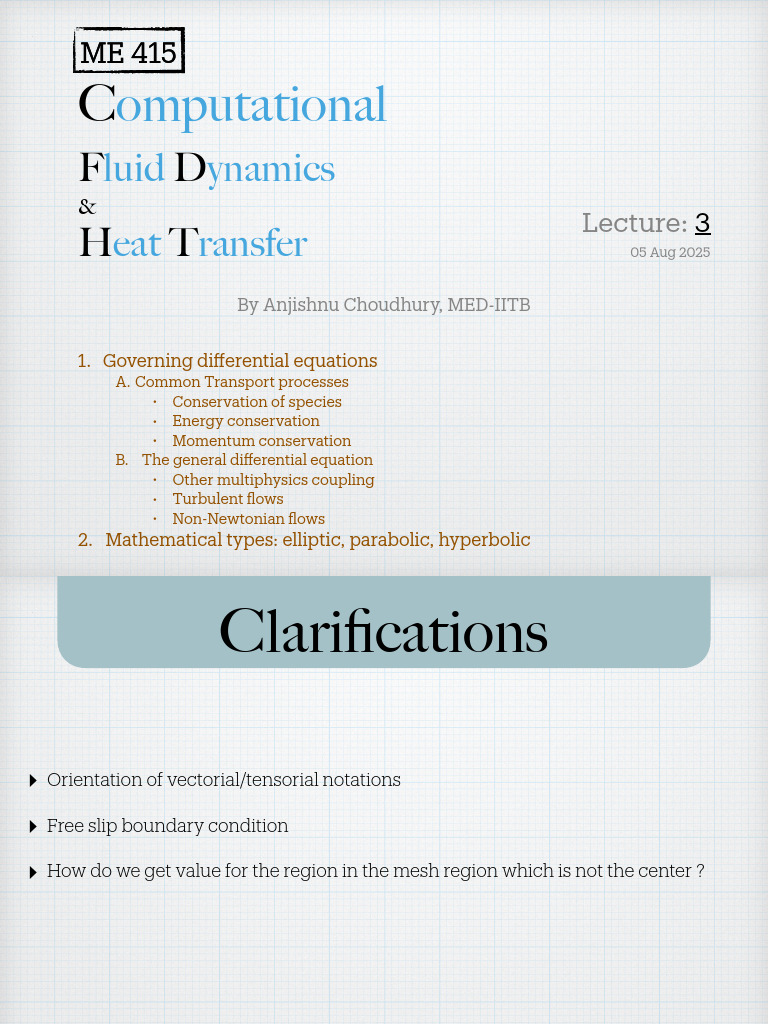CFD and Heat Transfer Fundamentals | PDF | Partial Differential ...