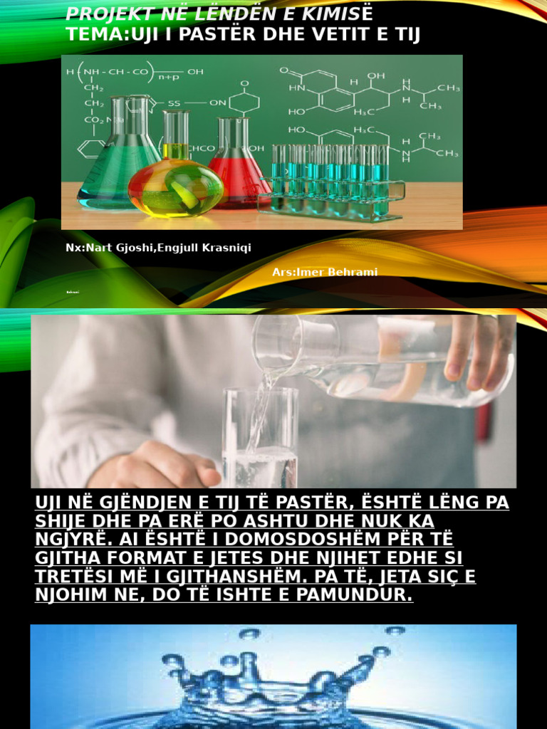 Projekt Në Lëndën e Kimisë Nart Engjull | PDF
