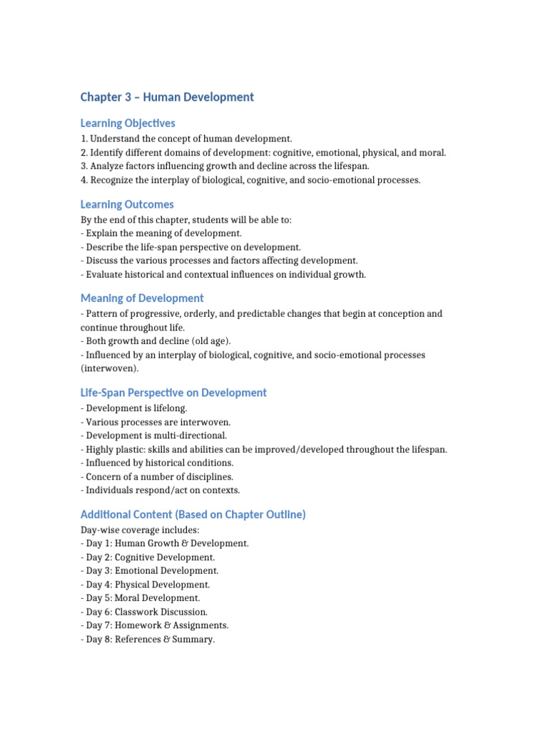 Understanding Human Development Concepts | PDF