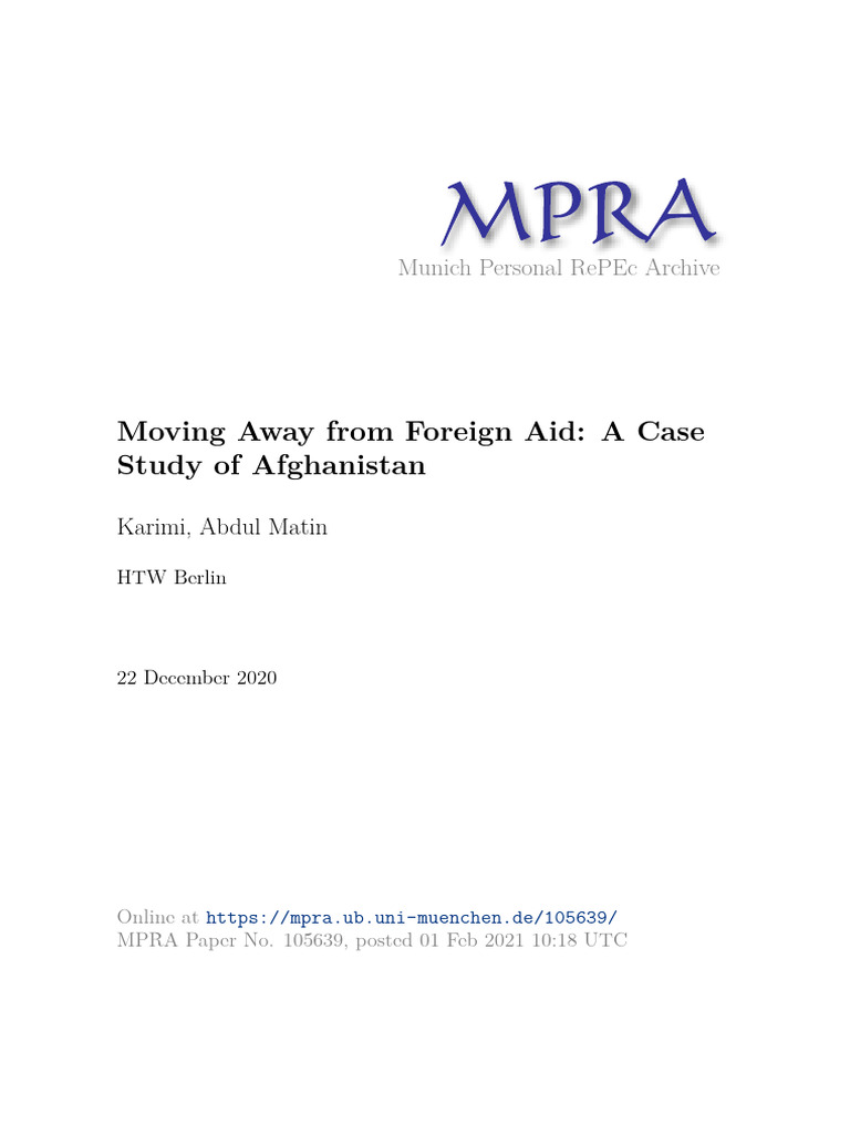 MPRA Paper 105639 | PDF | Taxes | Aids