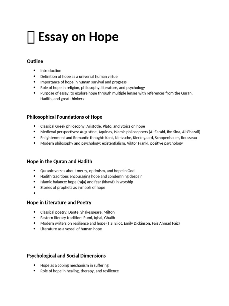 Exploring the Essence of Hope | PDF | Courage | Hope