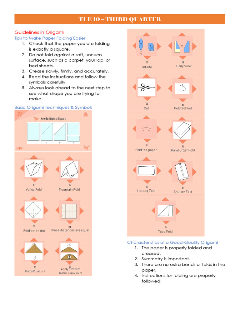 Origami and Culinary Techniques Guide | PDF | Origami | Kitchen