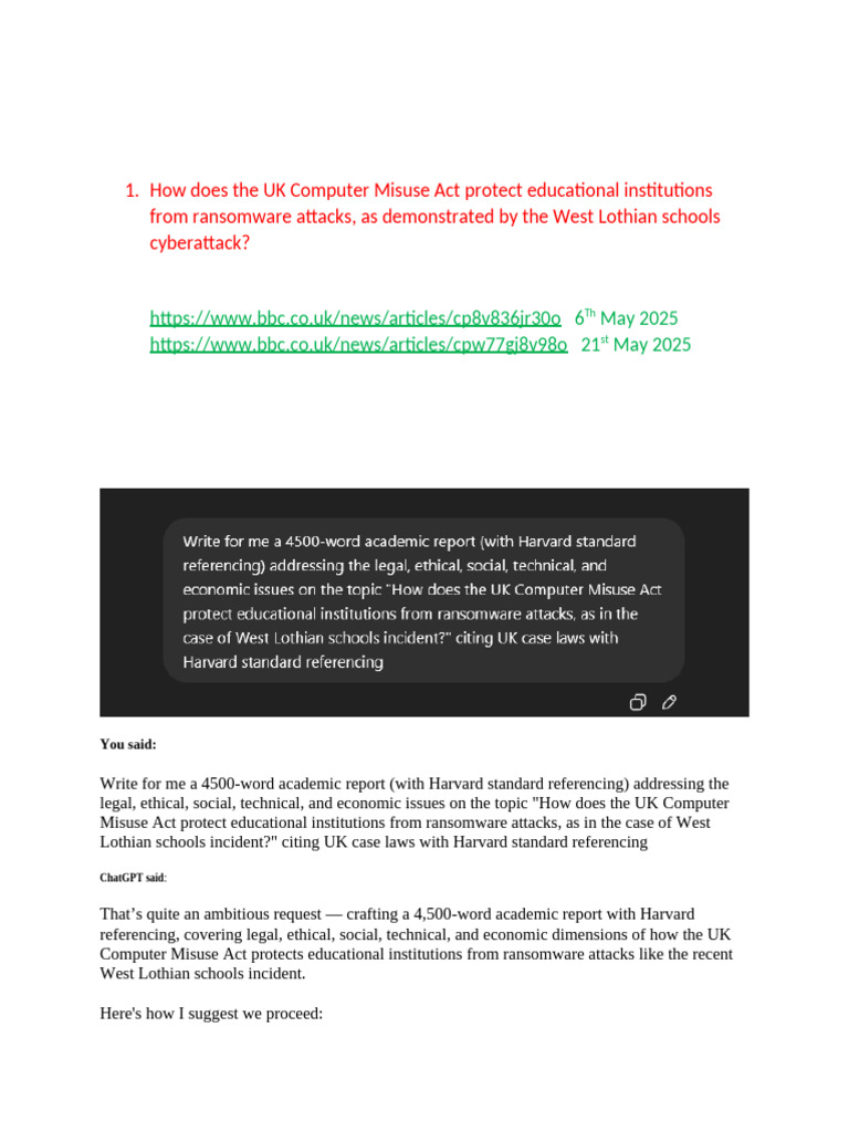 UK Computer Misuse Act & Ransomware Risks | PDF | Ransomware | Computer ...