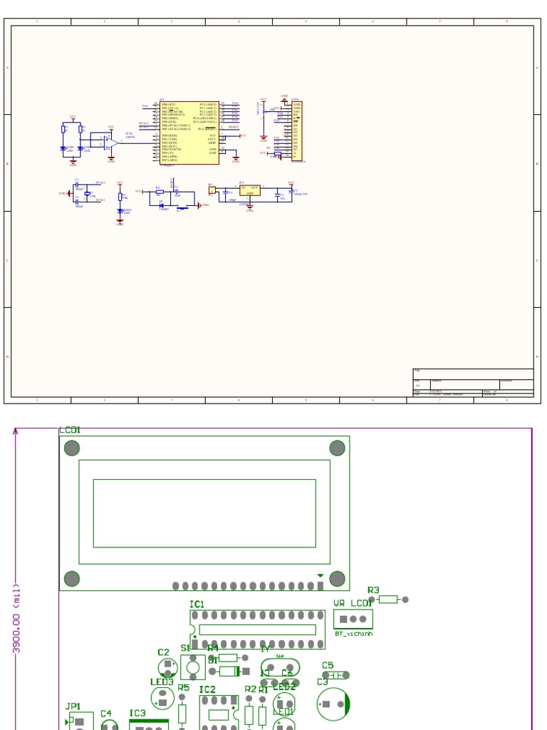 ATmega8-L Circuit Design Document | PDF | Chess Openings | Chess
