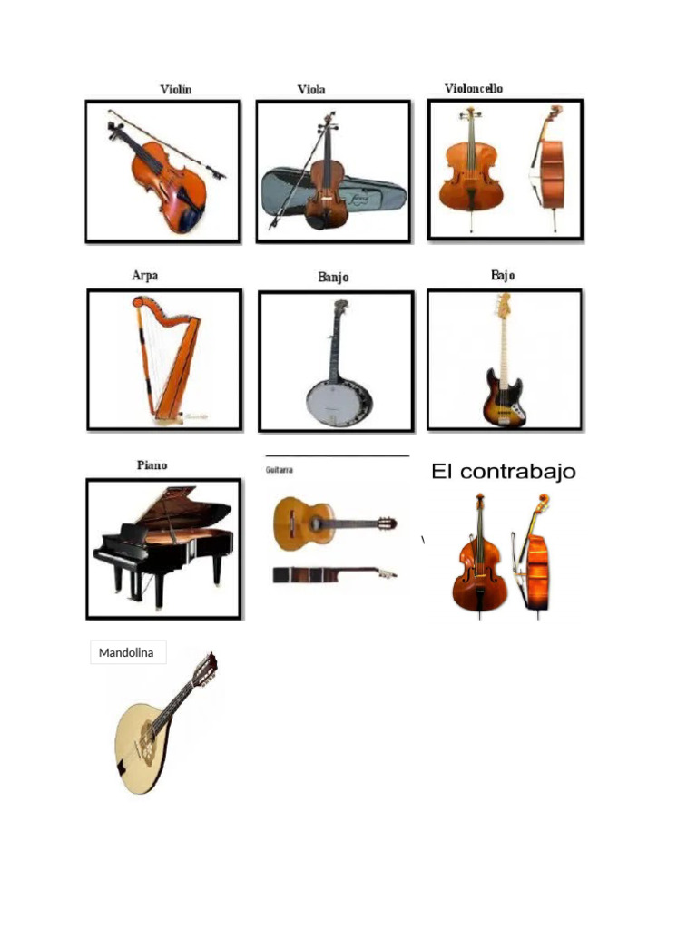 10 Instrumentos de Cuerda, Viento, Percusion | PDF
