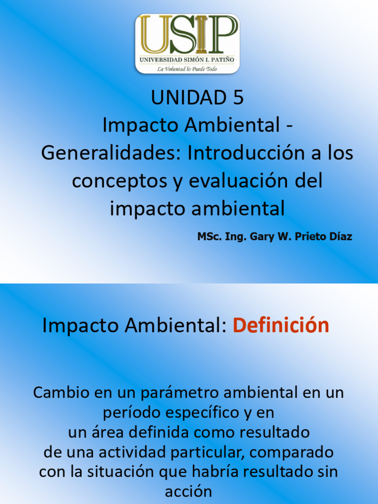 Evaluación del Impacto Ambiental: Métodos y Clasificación | PDF ...