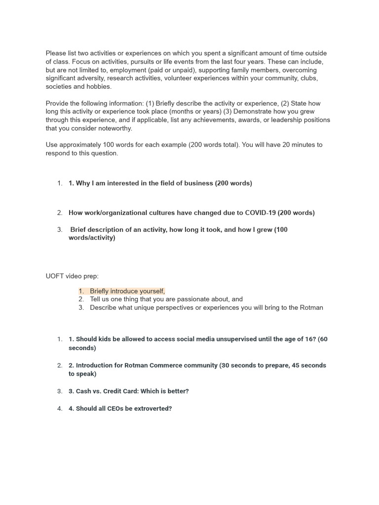 UOFT Downtown Supp | PDF