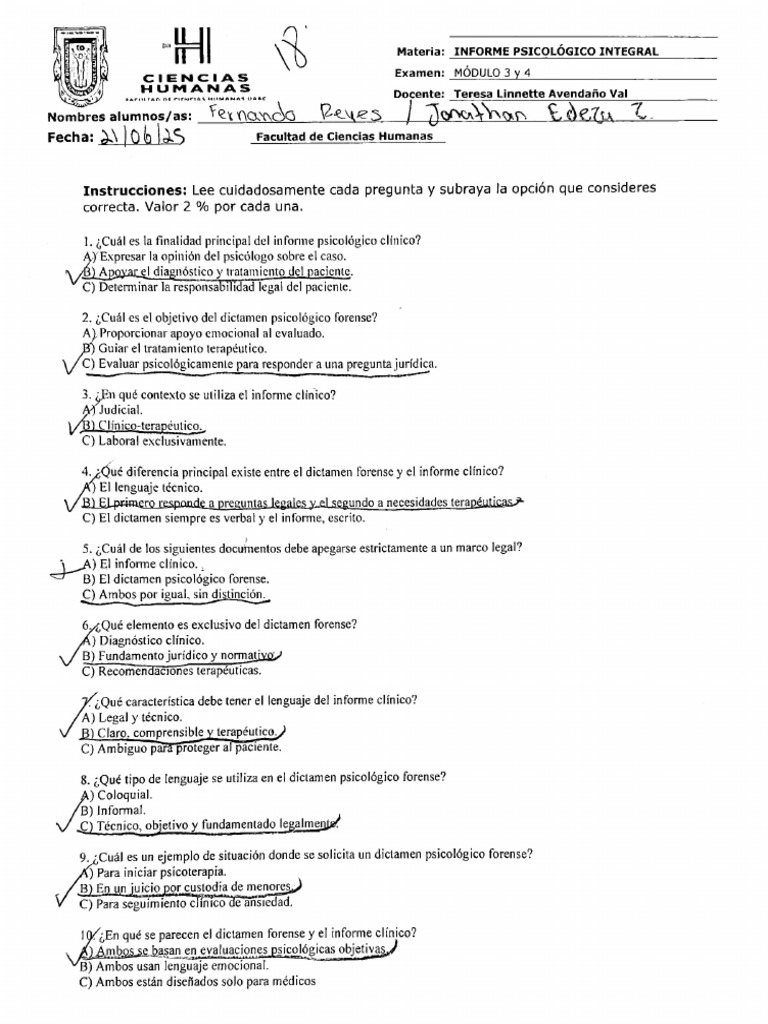 Examen Modulo 3 y 4 | PDF