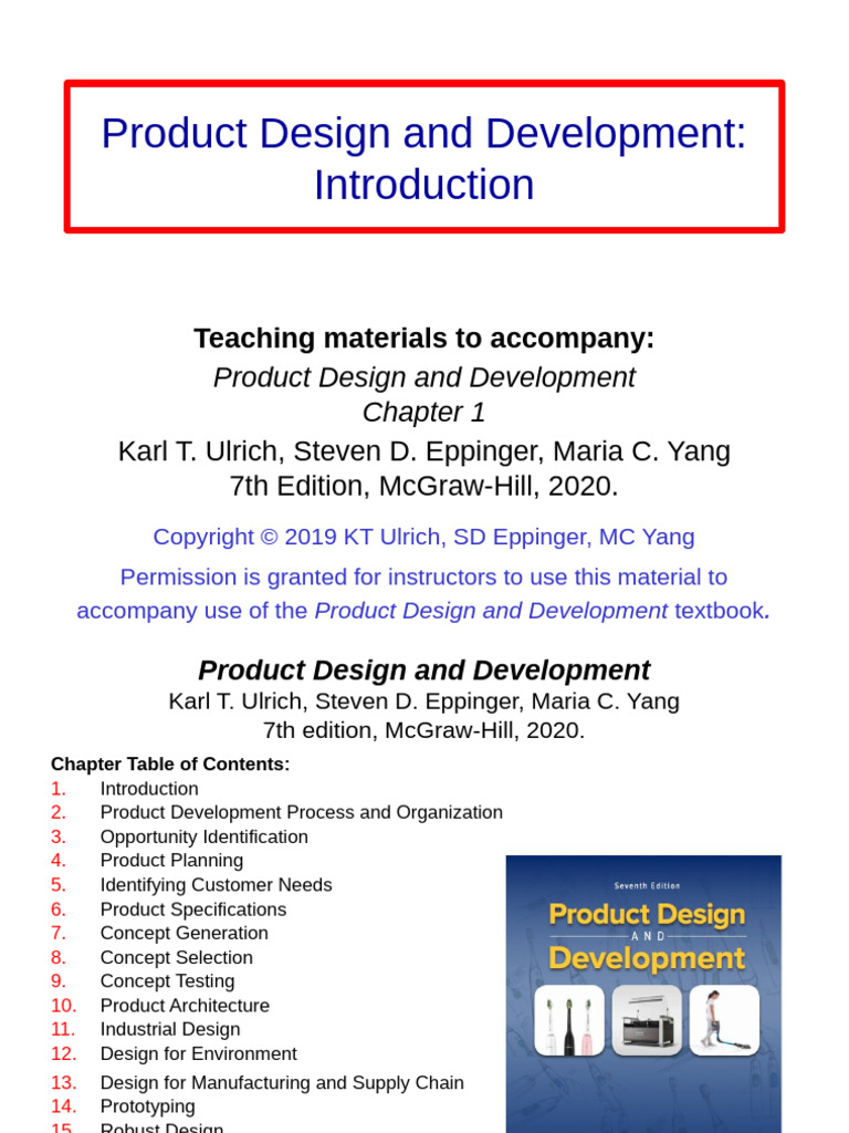 Product Design and Development Overview | PDF | Marketing | Business ...