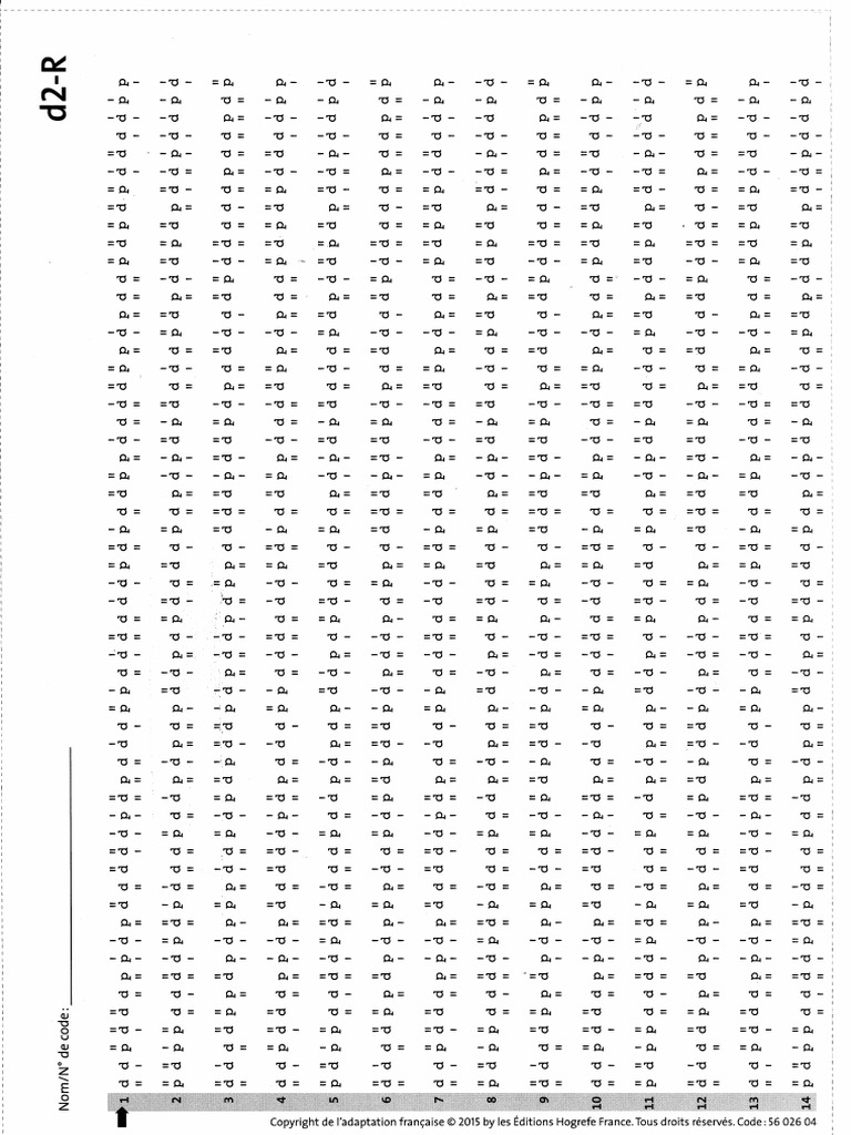 Test D2R | PDF