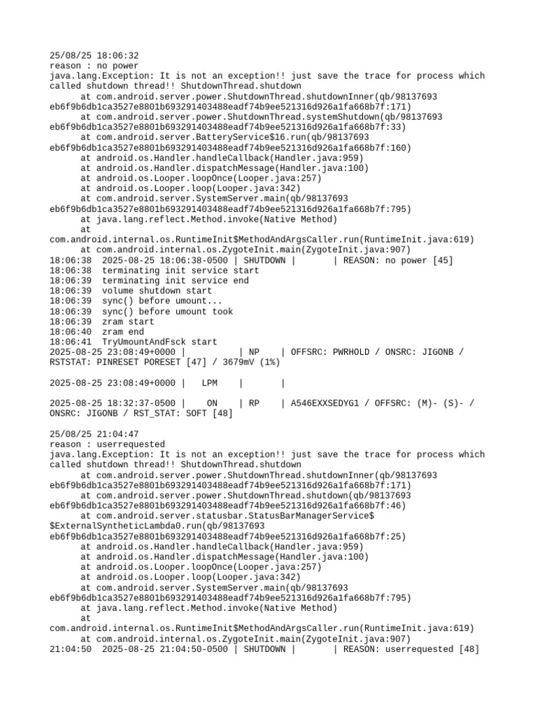 Power Off Reset Reason Backup | PDF | System Software | Computing
