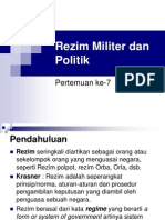 Rezim Militer Dan Politik