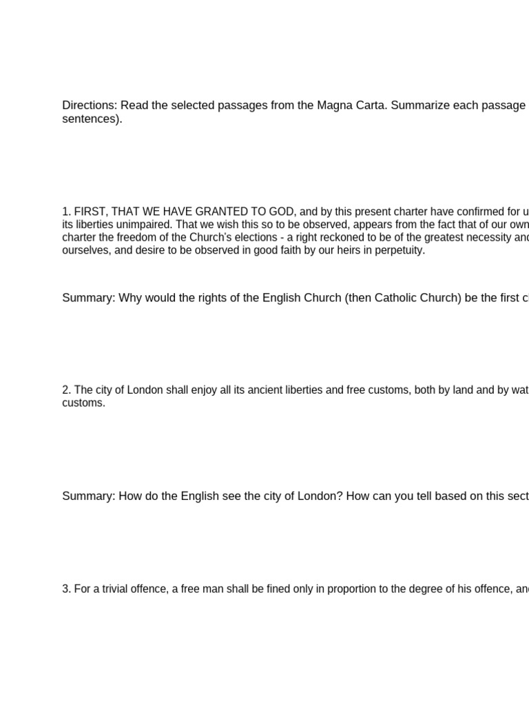 Magna Carta | PDF | Magna Carta | Law Of The Land