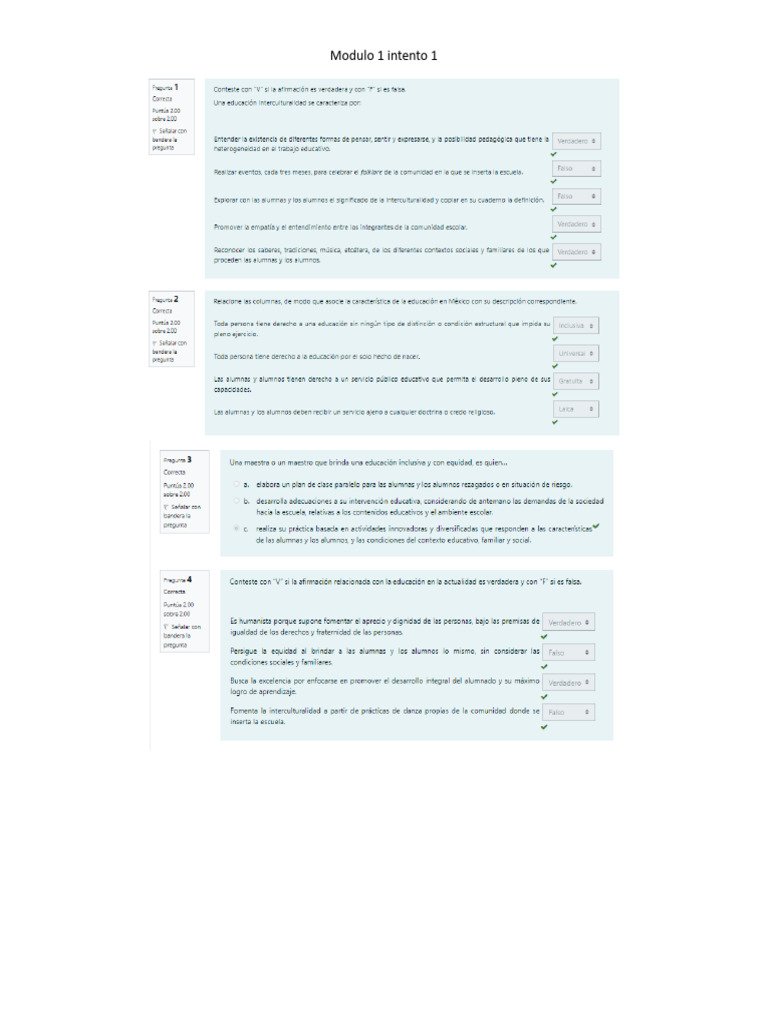 Modulo 1, 2, 3 y 4 | PDF