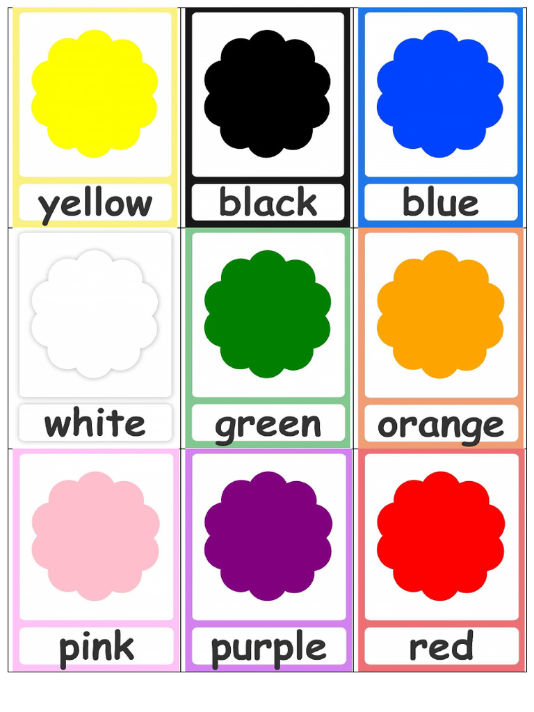 Flashcard Color | PDF
