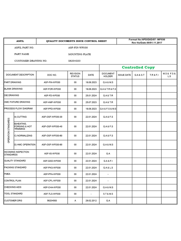 Quality Control Document Overview | PDF | Industrial Processes ...