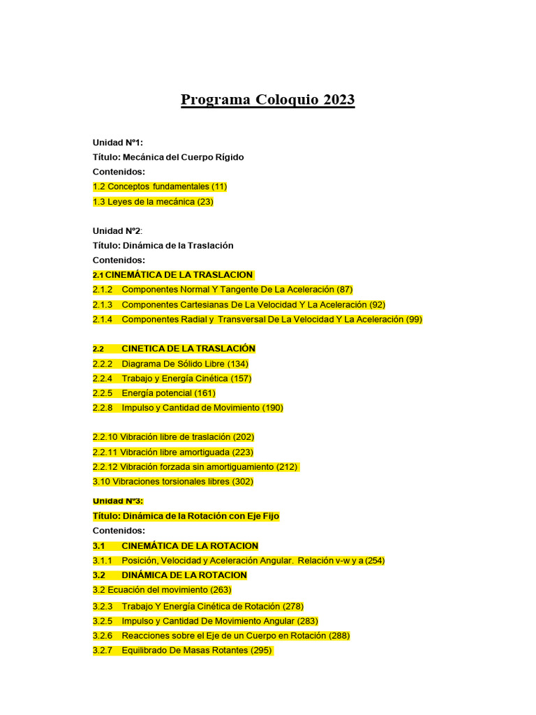 Programa 2023 | PDF