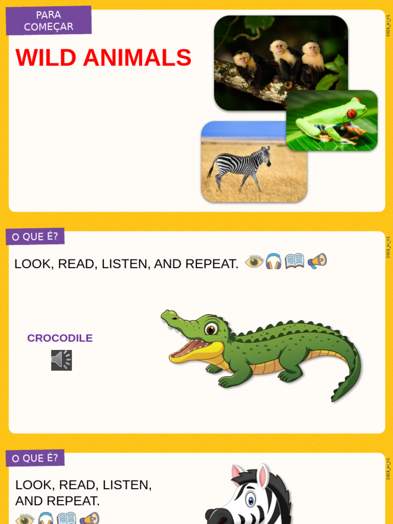 1. Wild Animals | PDF