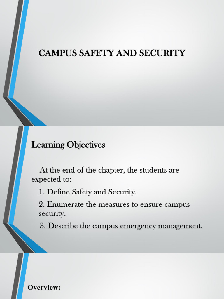 Campus Safety and Security | PDF | Earthquakes