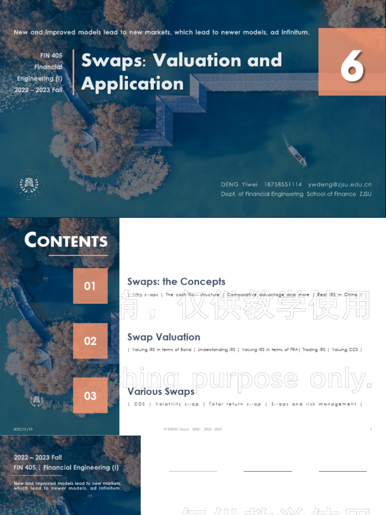 FEI06 2022stu | PDF | Swap (Finance) | Interest Rate Swap