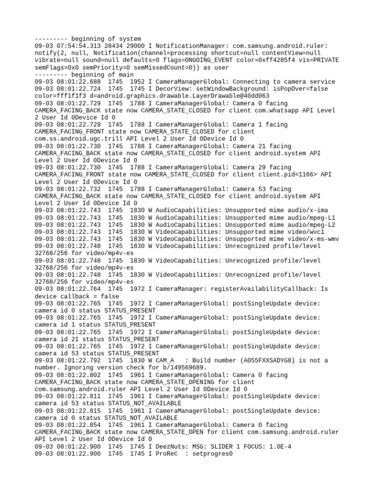 Log Cat 1756861282546 | PDF | Software Engineering | Embedded Linux ...