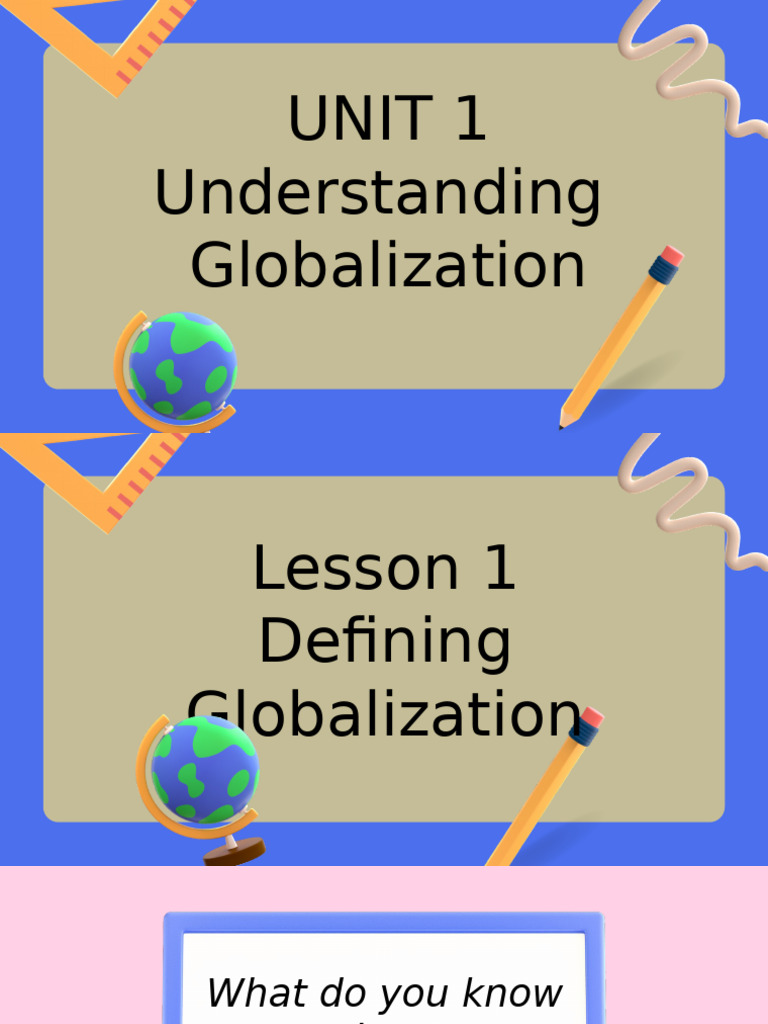 Understanding Globalization Concepts | PDF | Globalization ...