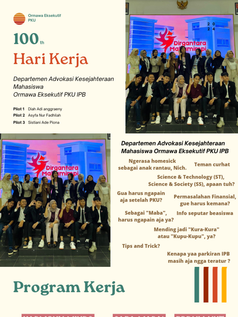 Program Kerja Advokasi Mahasiswa IPB | PDF