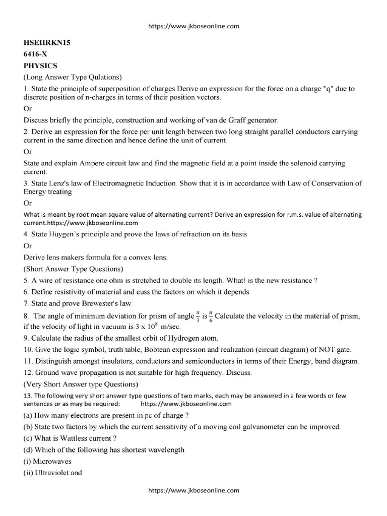 Physics 10 Years | PDF