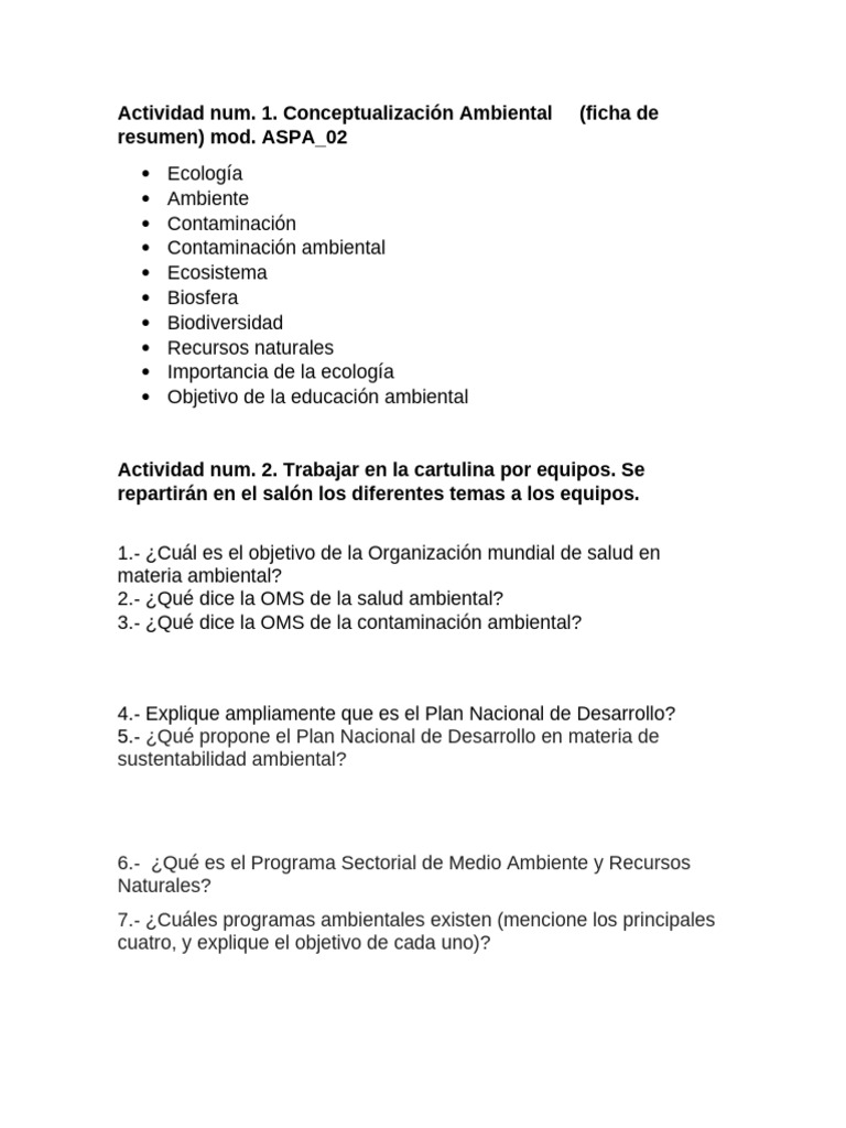 Conceptos Clave de Ecología y Sustentabilidad | PDF | Entorno natural ...