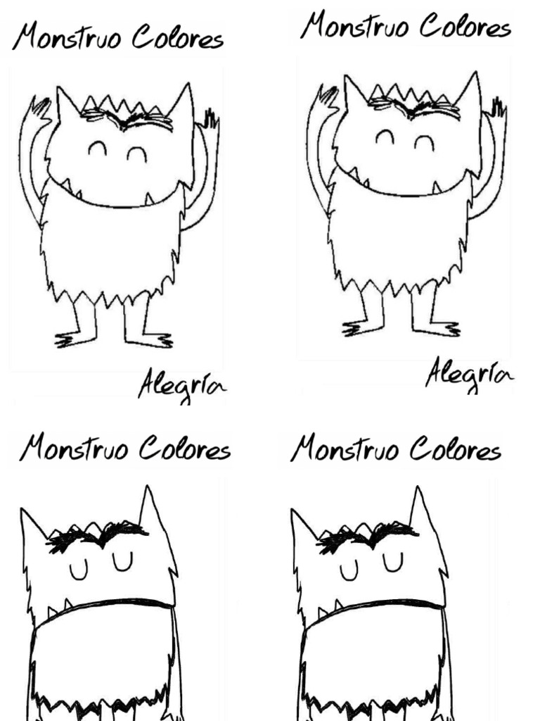 Monstruos de Colores Actuvidad | PDF