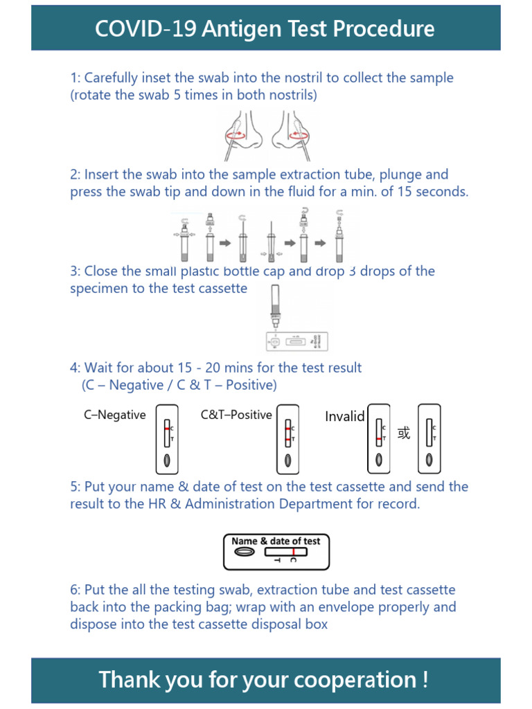 COVID-19 Antigen Test Instructions | PDF