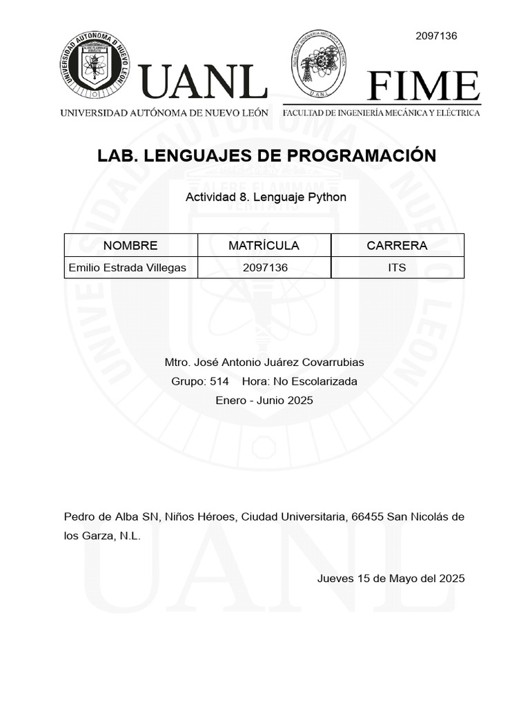 Introducción al Lenguaje Python | PDF | Python (lenguaje de ...
