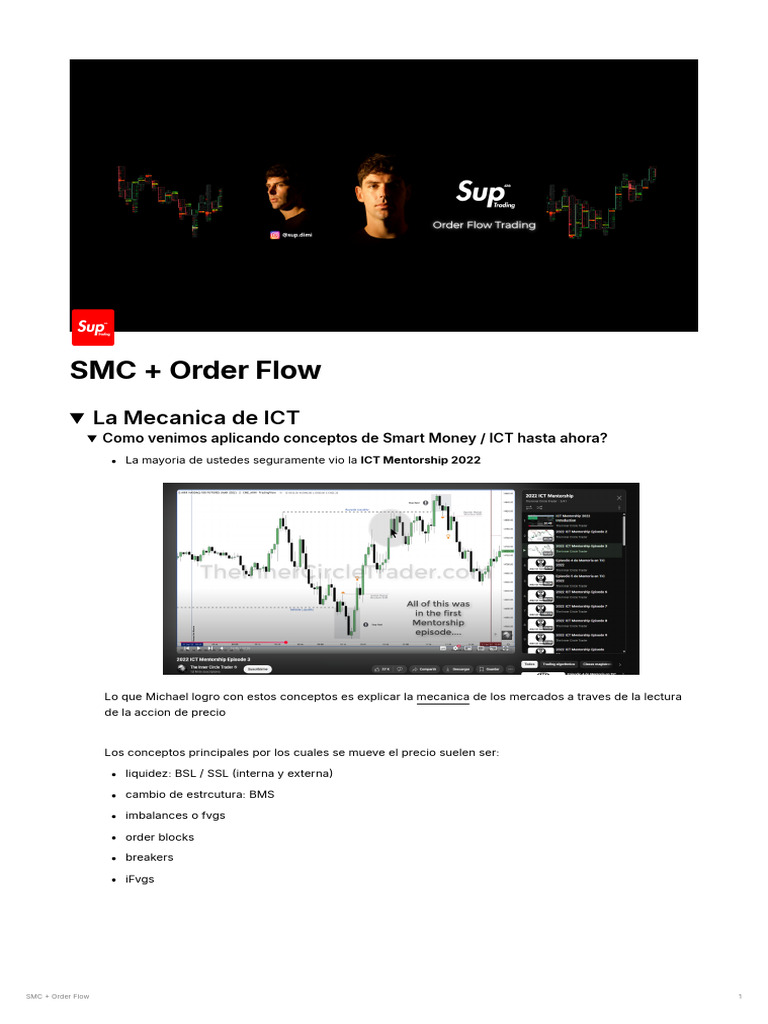SMC y Order Flow: Análisis de Mercado | PDF | Mercado (economía ...
